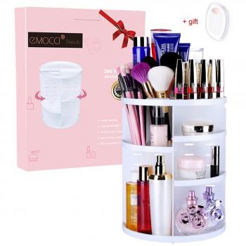 Praktischer 3‑dimensionaler Schminkkasten – drehbare Aufbewahrung für Lippenstift und mehr