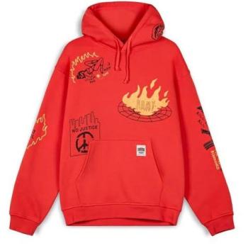 Veste Grimey “Vintage Red” con Cappuccio M