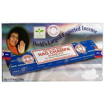 WLM Incense Box 12 Packs of 15 grams SATYA NAG CHAMPA