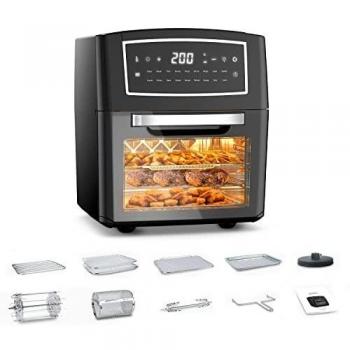 CRXC Airfryer 12L – 10 Accessori + 24 Ricette Cartacee