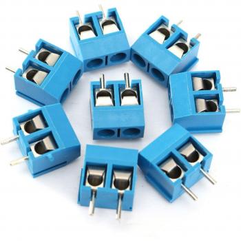 Conector Enchufable de Bloque de Terminal 2P 5.08mm Azul