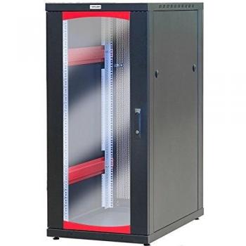 Armadio Server Rack 19' 600x1000 27 Unita' Nero Serie IdealNET