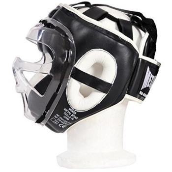 Boxhelm aus Polycarbonat mit Metallvisier
