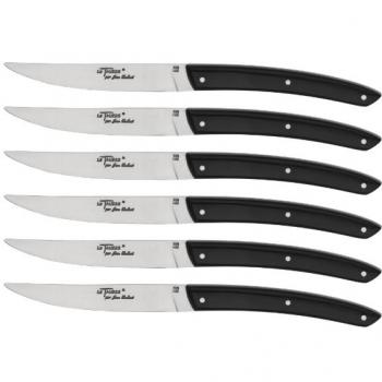 Coltelli da Bistecca in Acrilico 6 Pezzi Nero