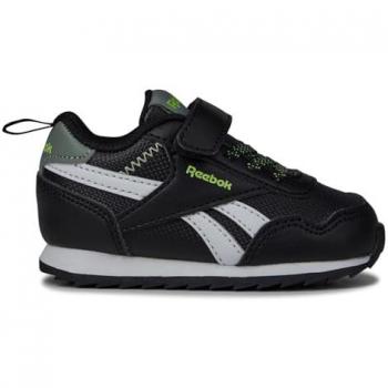 Reebok Mixte Bébé Royal Classic Jogger 3 – Basket Noir‑Vert Acidité Jaune, 20 EU