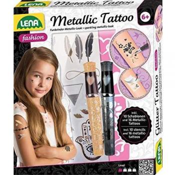 Glitzer-Metallic Tattoo Kit – 16 Designs