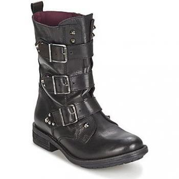 Botines de mujer Ikks RANGER-COLLECTOR-BOUCLE en negro