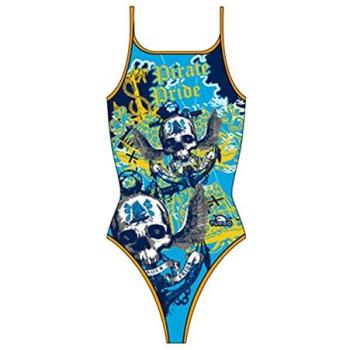 2XL Turbo Pirate Treasure Swimsuit in Sky Blue – Women's Edition