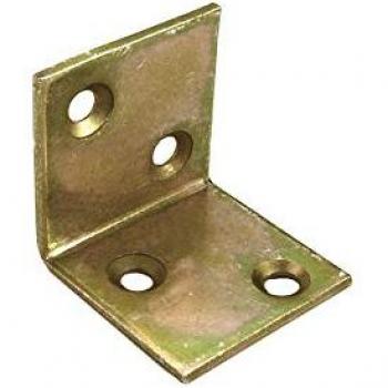 Bloque de Esquina 40x40x40 mm en Amarillo Galvanizado
