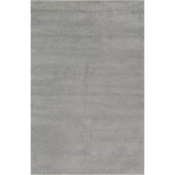 Tapis gris clair 90x160 à poil court en pure laine vierge Esprit
