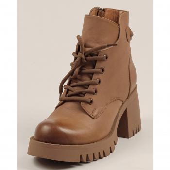 Stivali in pelle rossa Phany 2814600 autunnali da donna 36