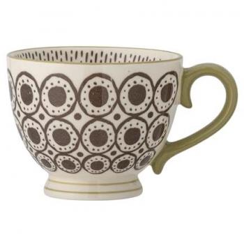 Bloomingville Kaffeetasse Maple, Braun Steingut 420 ml