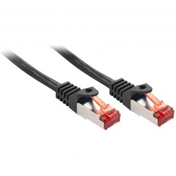 LINDY 47375 RJ45 Netzwerkkabel, Patchkabel CAT 6 S/FTP 3.00 m Schwarz