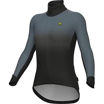 Ale Giacca a Maniche Lunghe Donna in Grigio con Tocco di Nero