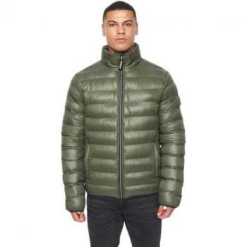 Giacca Trapuntata Mens L Oliva 2 Layer Duck and Cover Shemmy