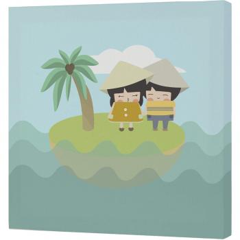 Lámina de Mapa del Mundo 27×27 cm – Happy Friday