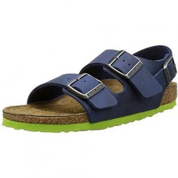 Birkenstock Milano Unisex Sandals, Ankle Strap, Desert Soil Blue