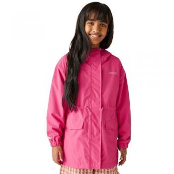 Regatta Kids’ Ballina Waterproof Jacket – 5‑6 Years (Pop Navy White Stripe)