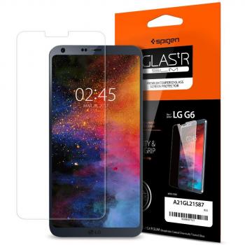 Spigen® protection verre trempé LG G6 avec coque compatible (A21GL21587)