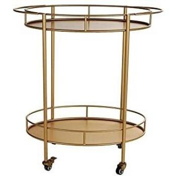 Carro Multiusos DKD Home Decor de Metal y Cristal (70 x 35 x 78 cm)