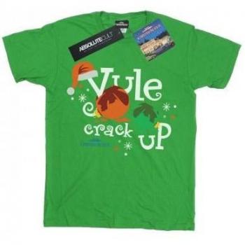 National Lampoon Weihnachtsferien Mädchen Yule Crack Up Baumwoll-T-Shirt