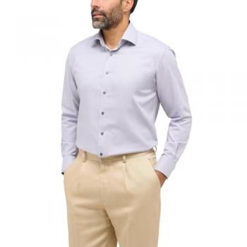 ETERNA Comfort Fit Business-Hemd mit Kentkragen in Silber, Größe 44