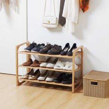 HOMCOM Bamboo Shoe Storage Rack