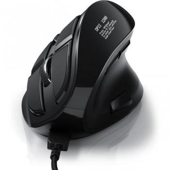 CSL Ergonomische Maus mit OLED-Anzeige
