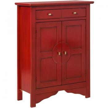 Armadio Canton Rosso 85x37x115 cm in Legno EPIKASA