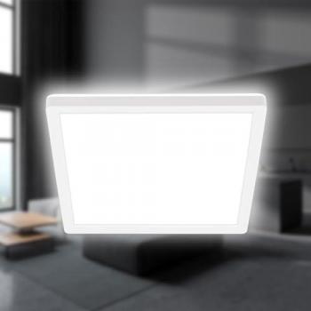 Briloner Tava LED Ceiling Light, White, 24x24 cm