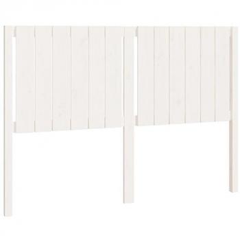 Tête de lit blanche – bois pin massif 140,5×4×100 cm