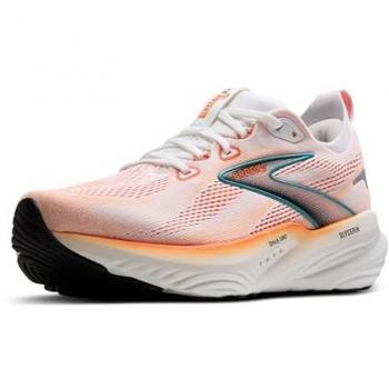 Brooks Glycerin 22 Blanc Orange Largeur 45
