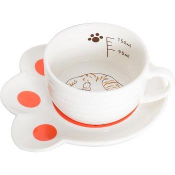 Cat Paw Design Ceramic Plate Mug Collection for Home & Work