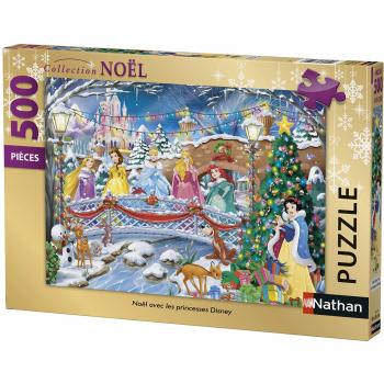 Nathan – Weihnachts‑Princess‑Puzzle mit Disney Puppen 500 Stück