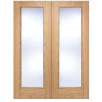 LPD Vancouver Clear Glass Internal Door Pair 78 x 36
