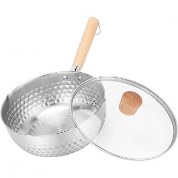 Casserole en inox avec couvercle 18CM