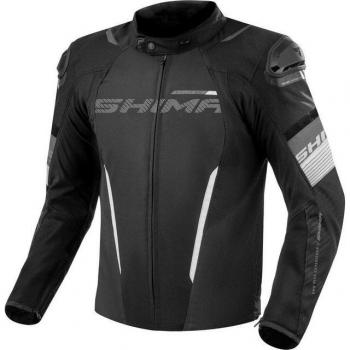 Giacca Moto SHIMA Solid 2.0 Impermeabile Nero Bianco L