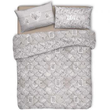 Trapunta Piumone Invernale “Pensieri Delicati” – Romantic Shabby Grigio (Grigio Singolo)