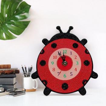 Home Decor Mandala Diamond Embroidery Clock with Light-Up Feature and Complete Drilling