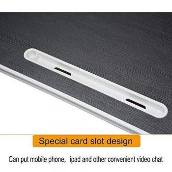 White Bed Lap Desk with Notebook Stand