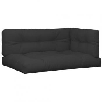 Kit de Almofadões para Paletes 5 pcs Preto vidaXL