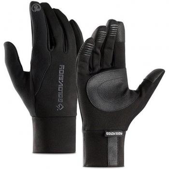 Unisex Warm Leather Touch Screen Mittens with Thinsulate