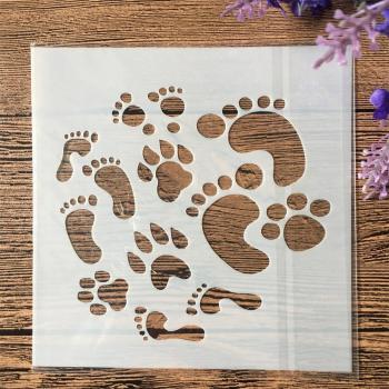 Layering Stencils 13cm Clock Leaves for Painting