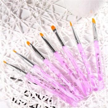 Pinceles para arte de uñas 7 piezas
