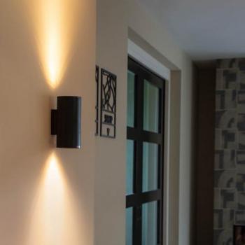 Spot Sab Design Tondo Nero in Alluminio Max 2xWatt Qazqa