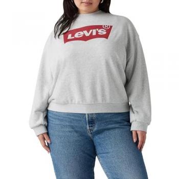 Levi's® Plus Damen Sweatshirt PL GR EVERYDAY CREW Größe XL in Grau