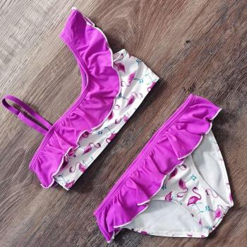 Ropa de playa con diseño de flamenco para 2 a 14 años