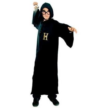 Costume Enfant Magicien Harry, Noir, 7 / 9 Ans