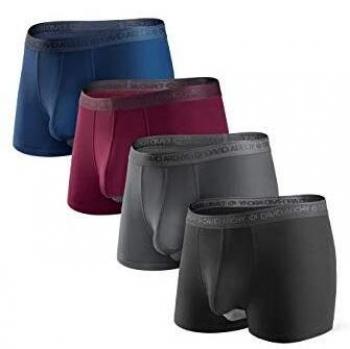 DAVID ARCHY Herrenunterwäsche Modal – Doppeltaschen‑Pack