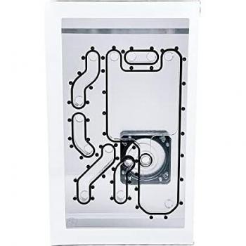 Stealkey Customisation Lian Li O11D Mini Avant MK2 D5 Plate de distribution en acrylique – blanc